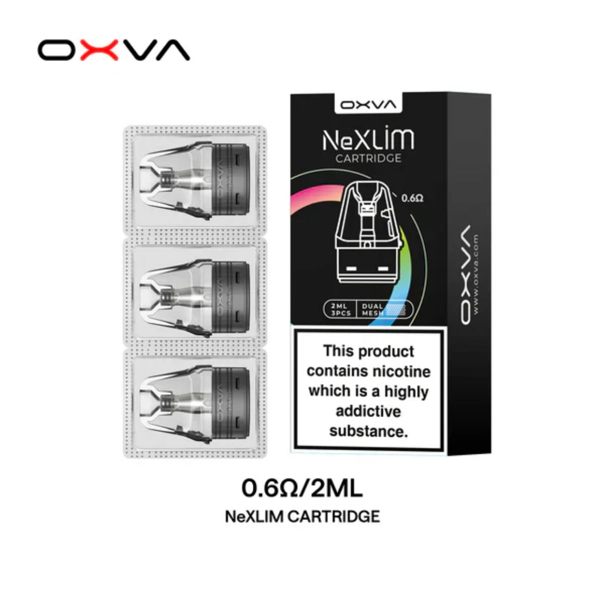 OXVA NEXLIM REPLACEMENT CARTRIGDE 4ml-3pc